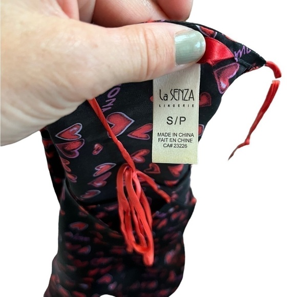 La Senza Printed Satin Slip Dress Size Small - Picture 5 of 8